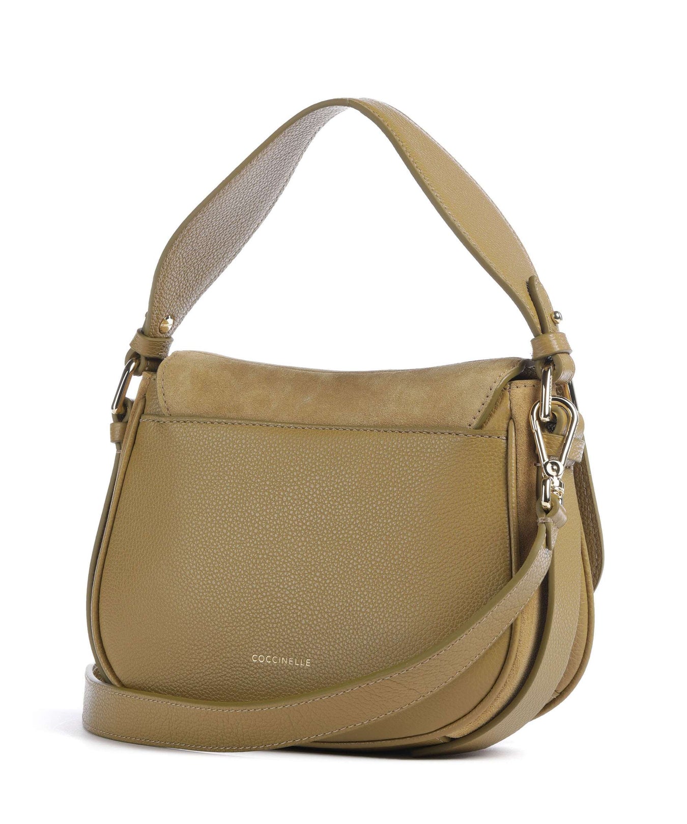 Coccinelle Mavery Suede Handbag seagrass