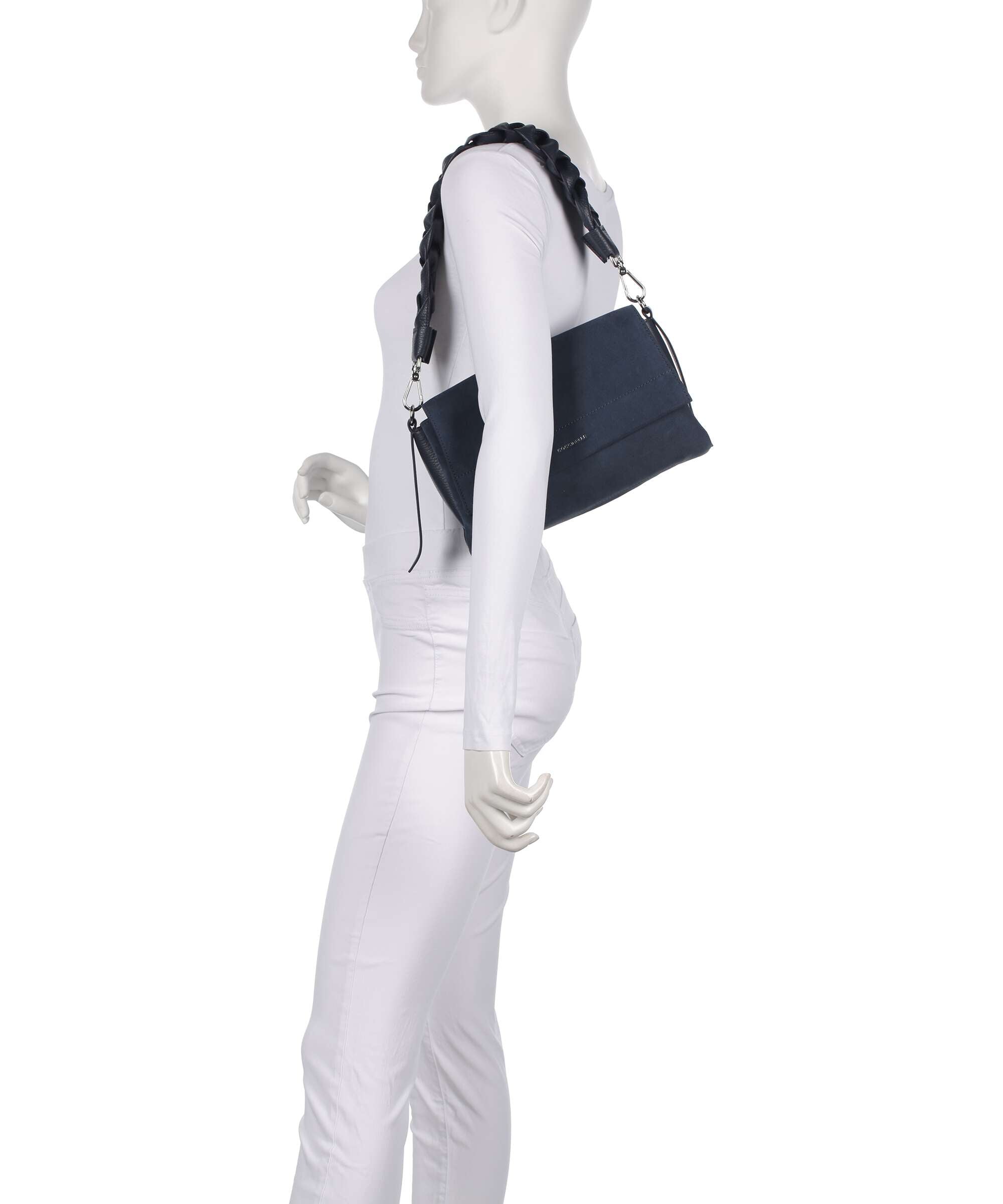 Coccinelle Boheme Suede Shoulder bag midnight blue