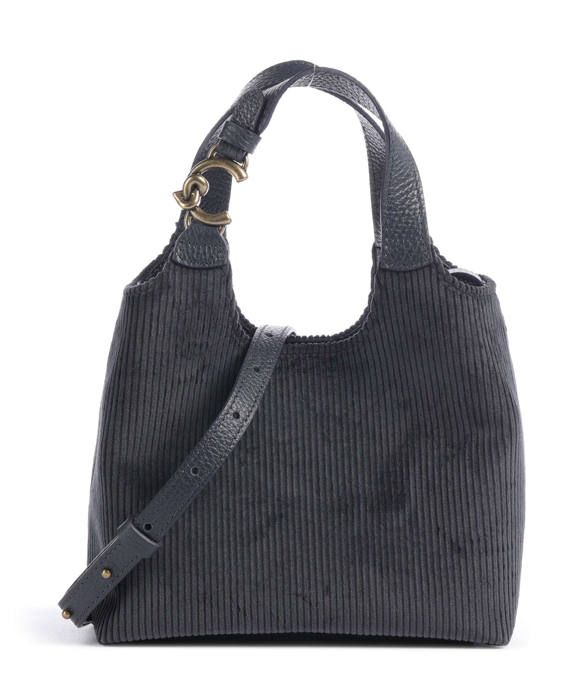 Coccinelle C-Easy Corduroy Handbag midnight blue
