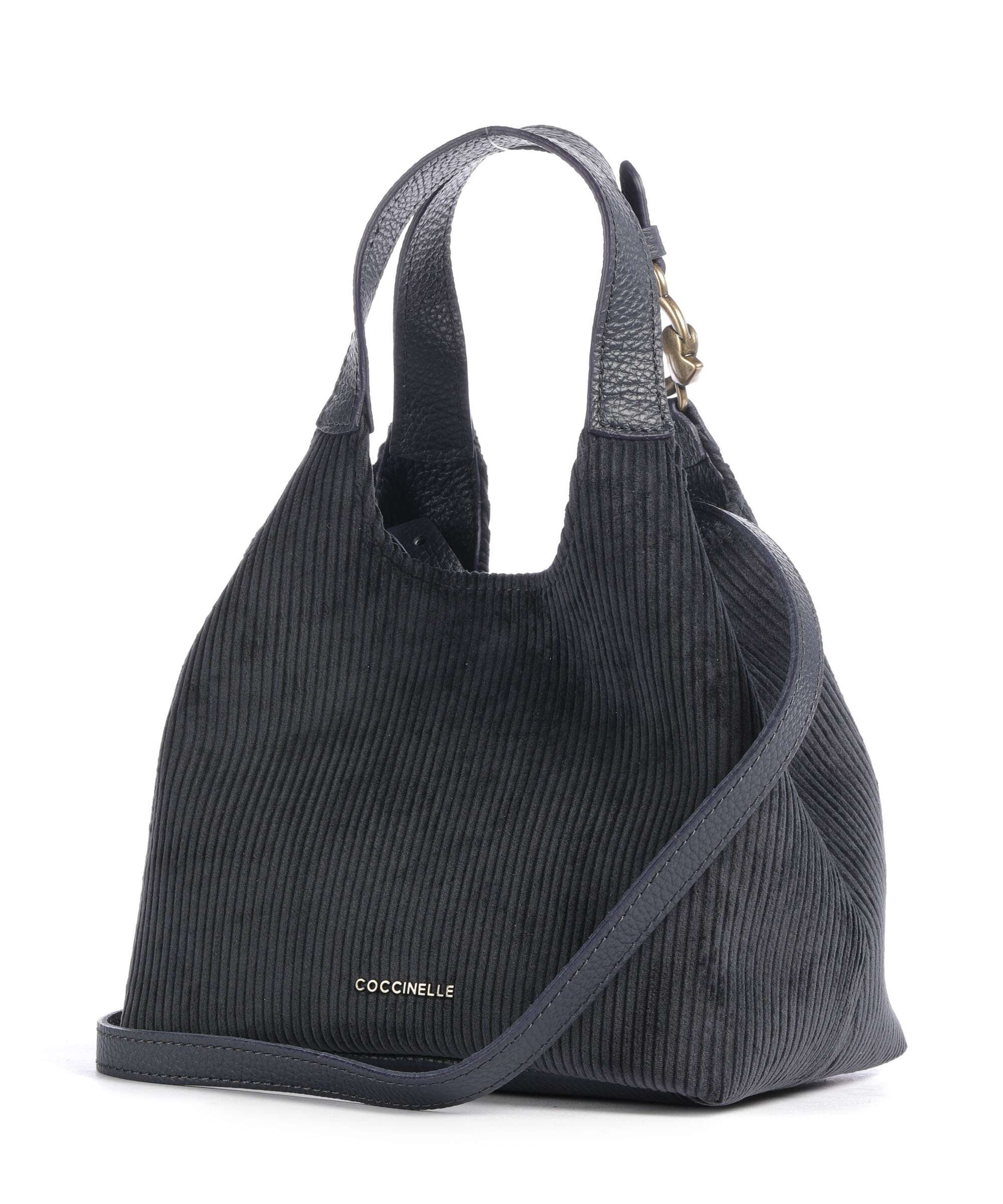 Coccinelle C-Easy Corduroy Handbag midnight blue