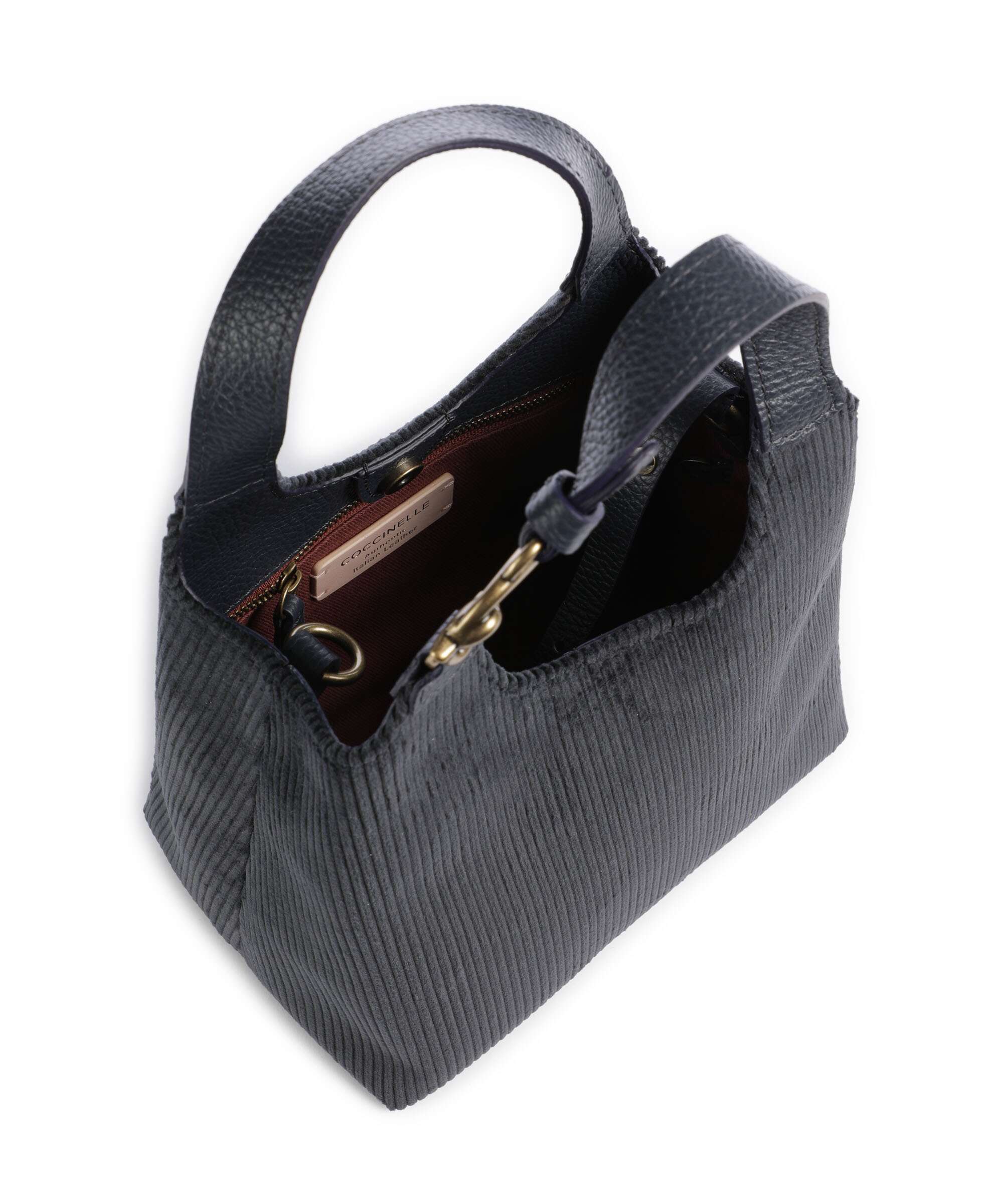 Coccinelle C-Easy Corduroy Handbag midnight blue