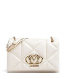 Love Moschino Embossed Q Taška cez rameno ivory