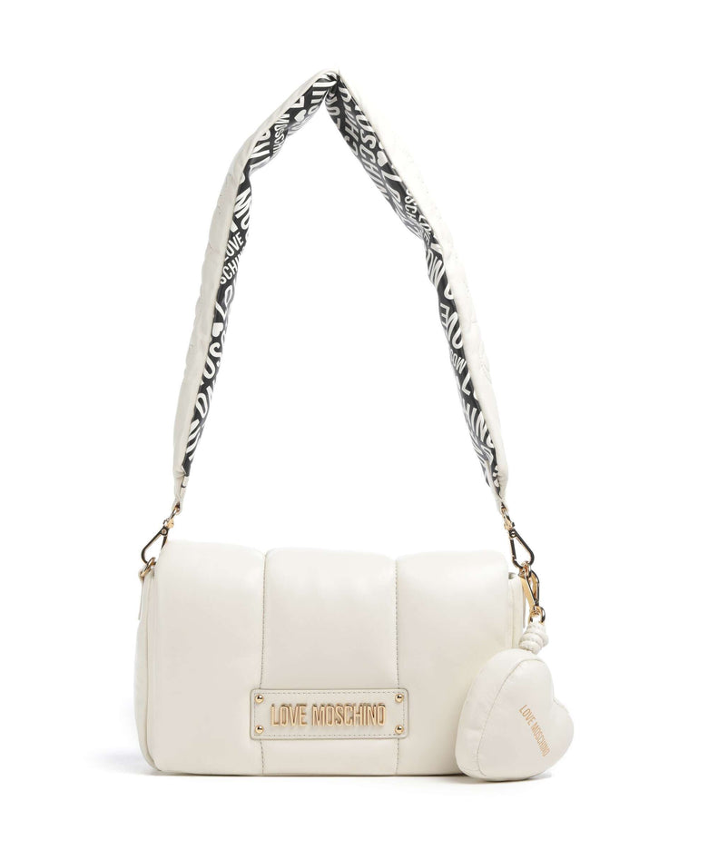 Love Moschino Puffy Shoulder bag ivory/black