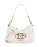 Love Moschino Embossed Q Taška cez rameno ivory