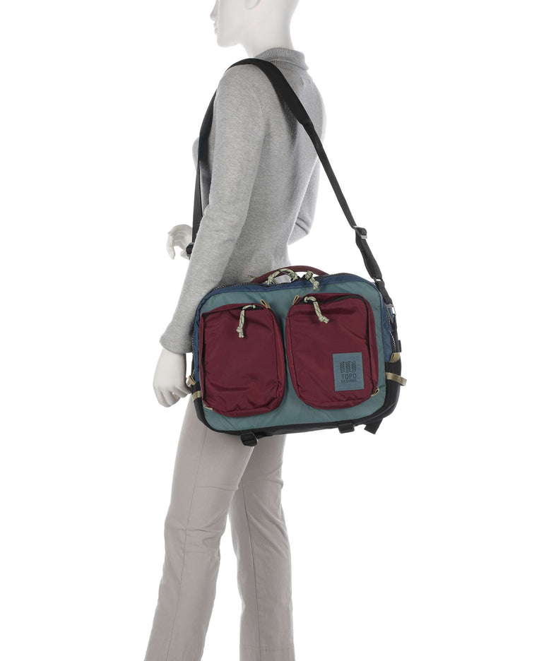 Topo Designs Global Briefcase dark denim/burgundy