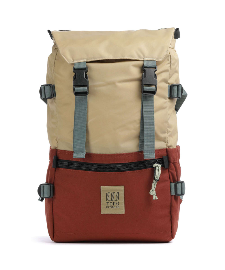 Topo Designs Rover Classic Backpack sahara/fire brick