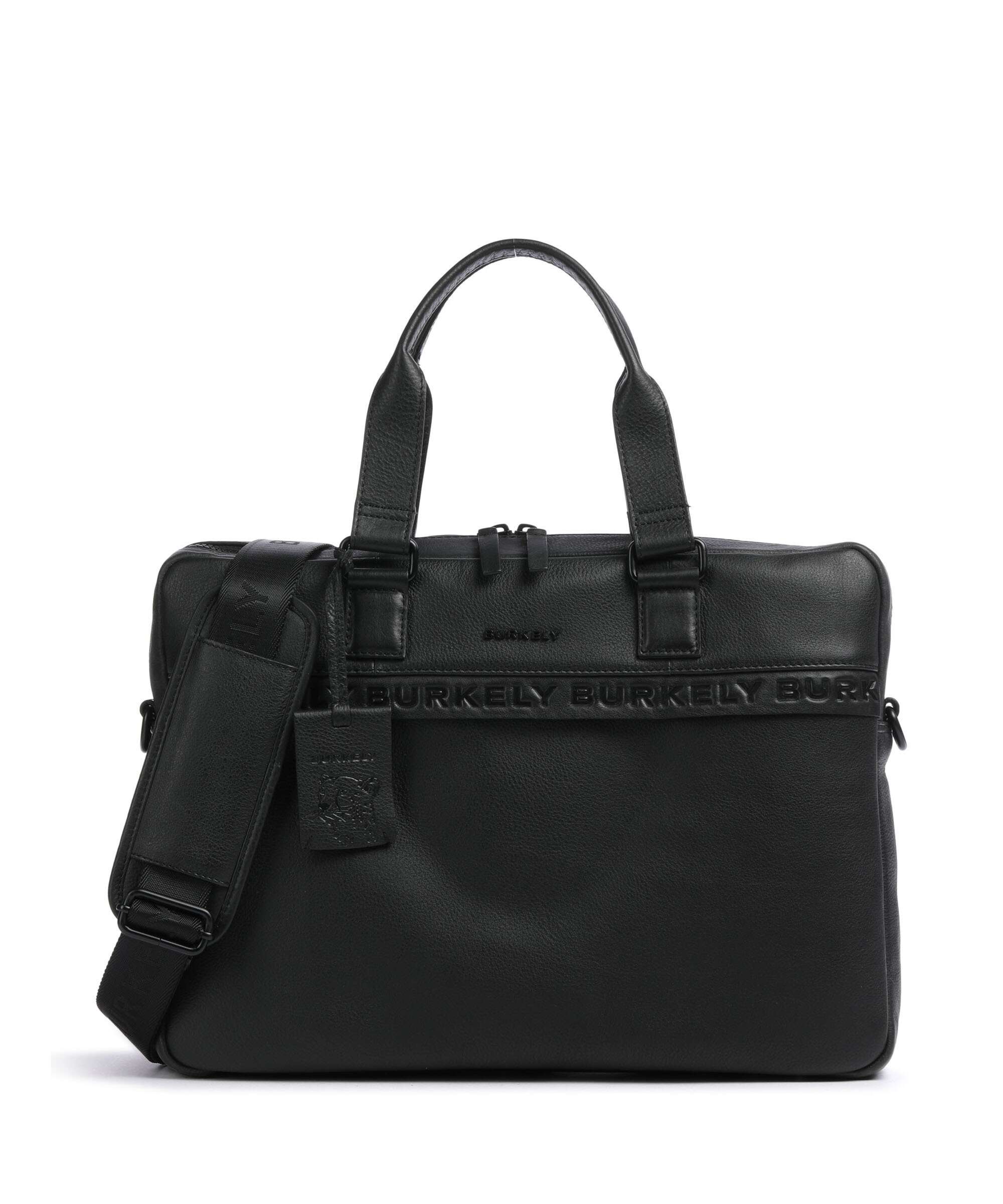 Burkely Minimal Mason Briefcase busy black