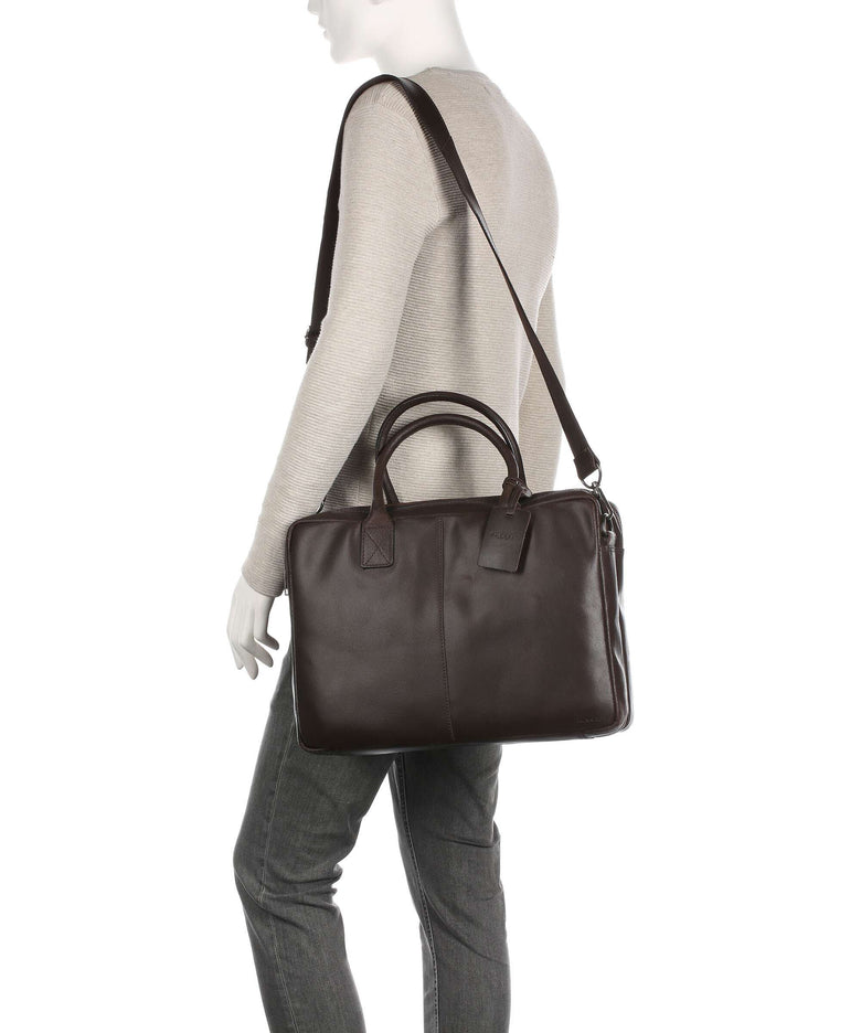 Burkely Vintage Taylor Worker Briefcase bruin