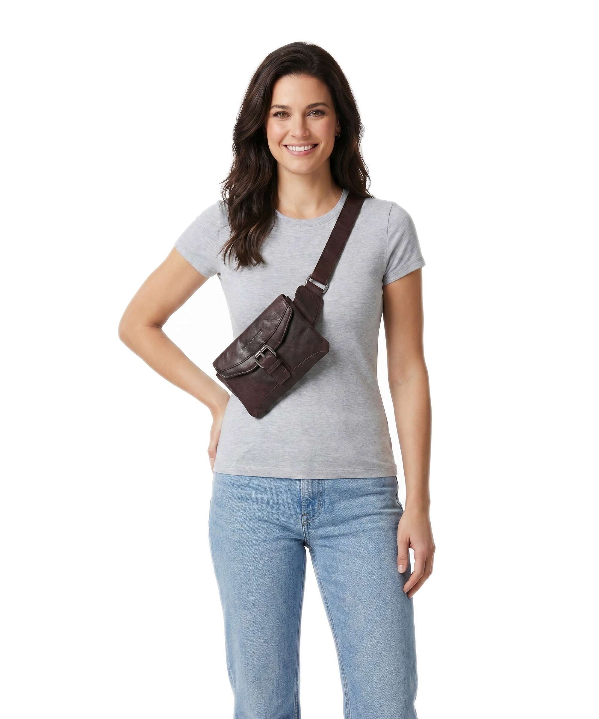 Spikes & Sparrow Bronco Belt bag dark brown