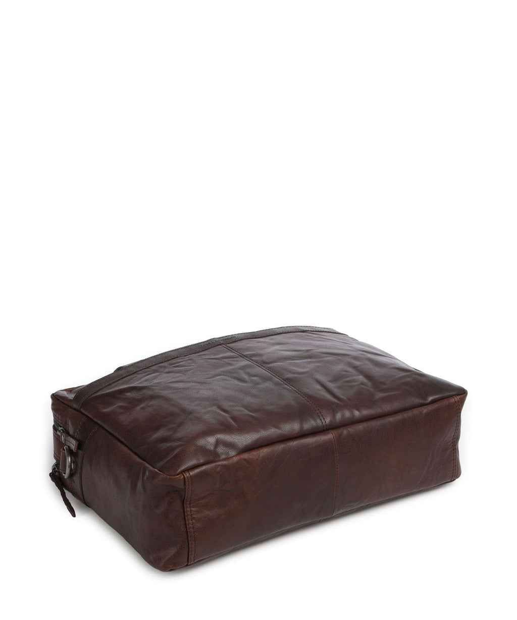 Spikes & Sparrow Bronco Colorado Briefcase dark brown