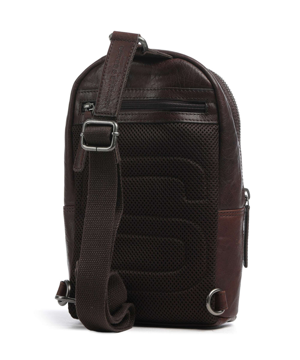 Spikes & Sparrow Bronco Washington Sling bag dark brown