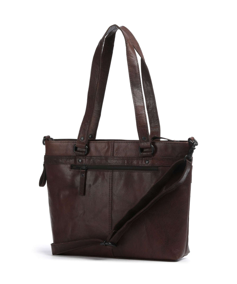 Spikes & Sparrow Bronco Lavendar Tote bag dunkelbraun