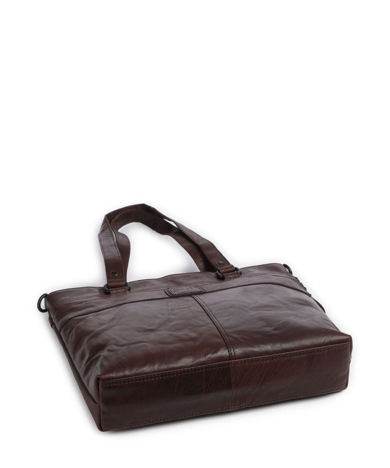 Spikes & Sparrow Bronco Lavendar Tote bag dunkelbraun