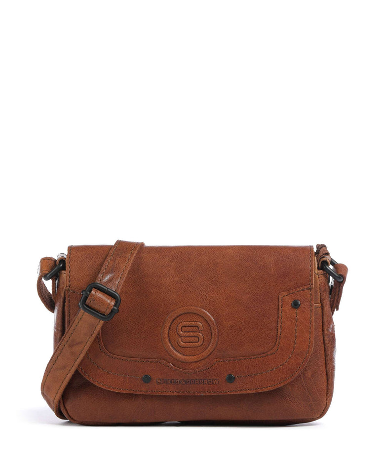 Spikes & Sparrow Bronco Linne Crossbody bag brandy