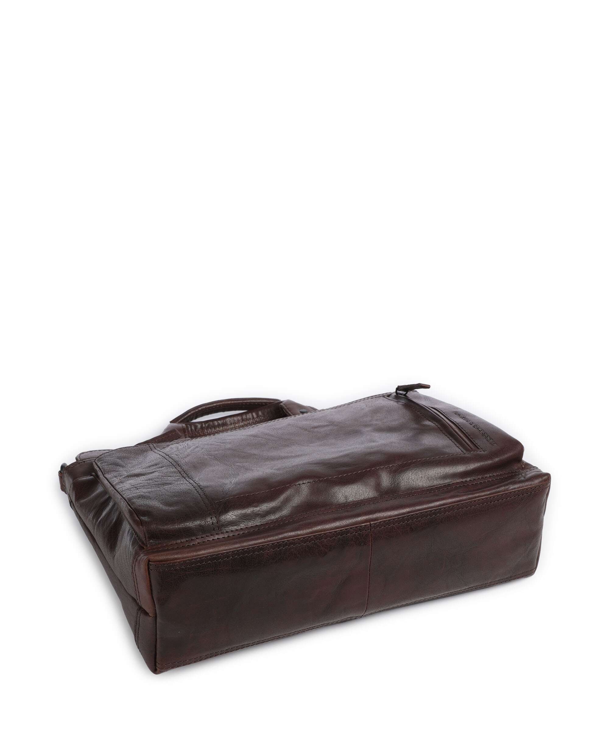 Spikes & Sparrow Bronco Bennie Briefcase dunkelbraun