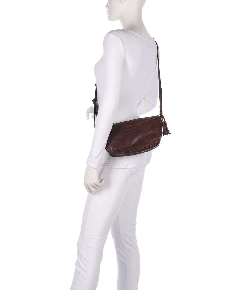 Spikes & Sparrow Apache Piperel Crossbody bag dark brown