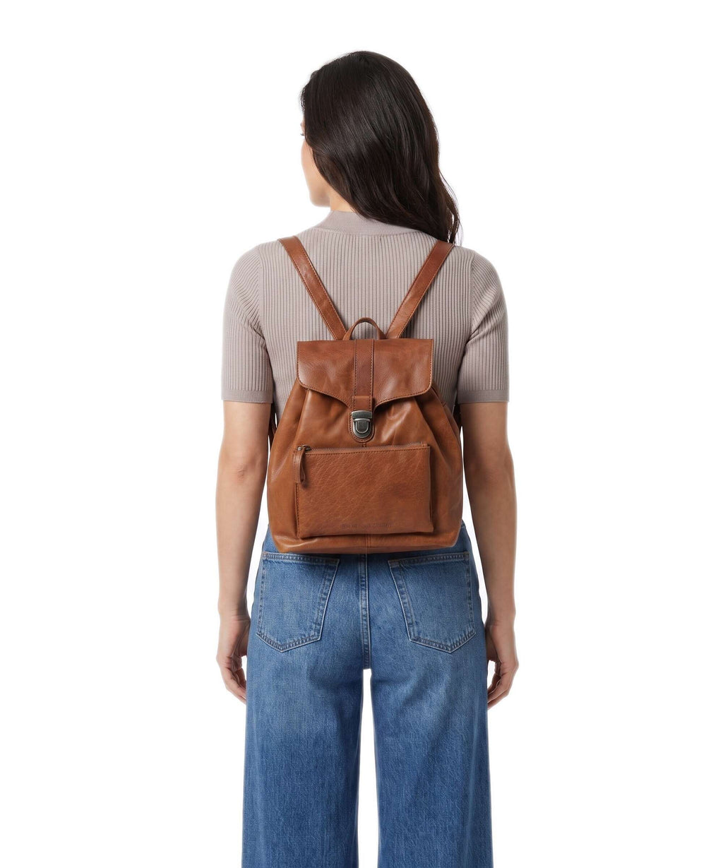 Spikes & Sparrow Bronco Tamara Backpack brandy