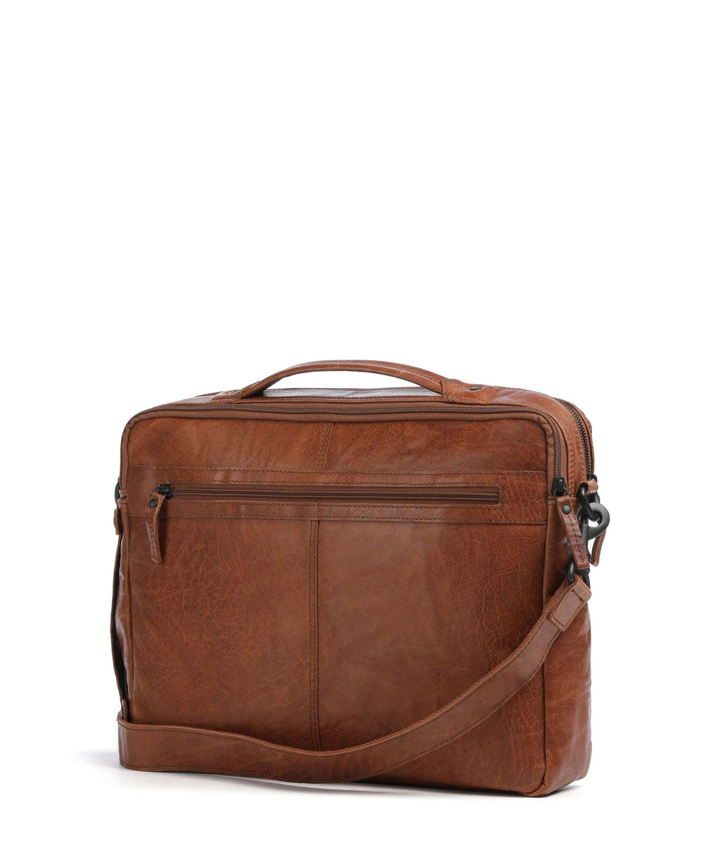 Spikes & Sparrow Bronco Henry Briefcase brandy