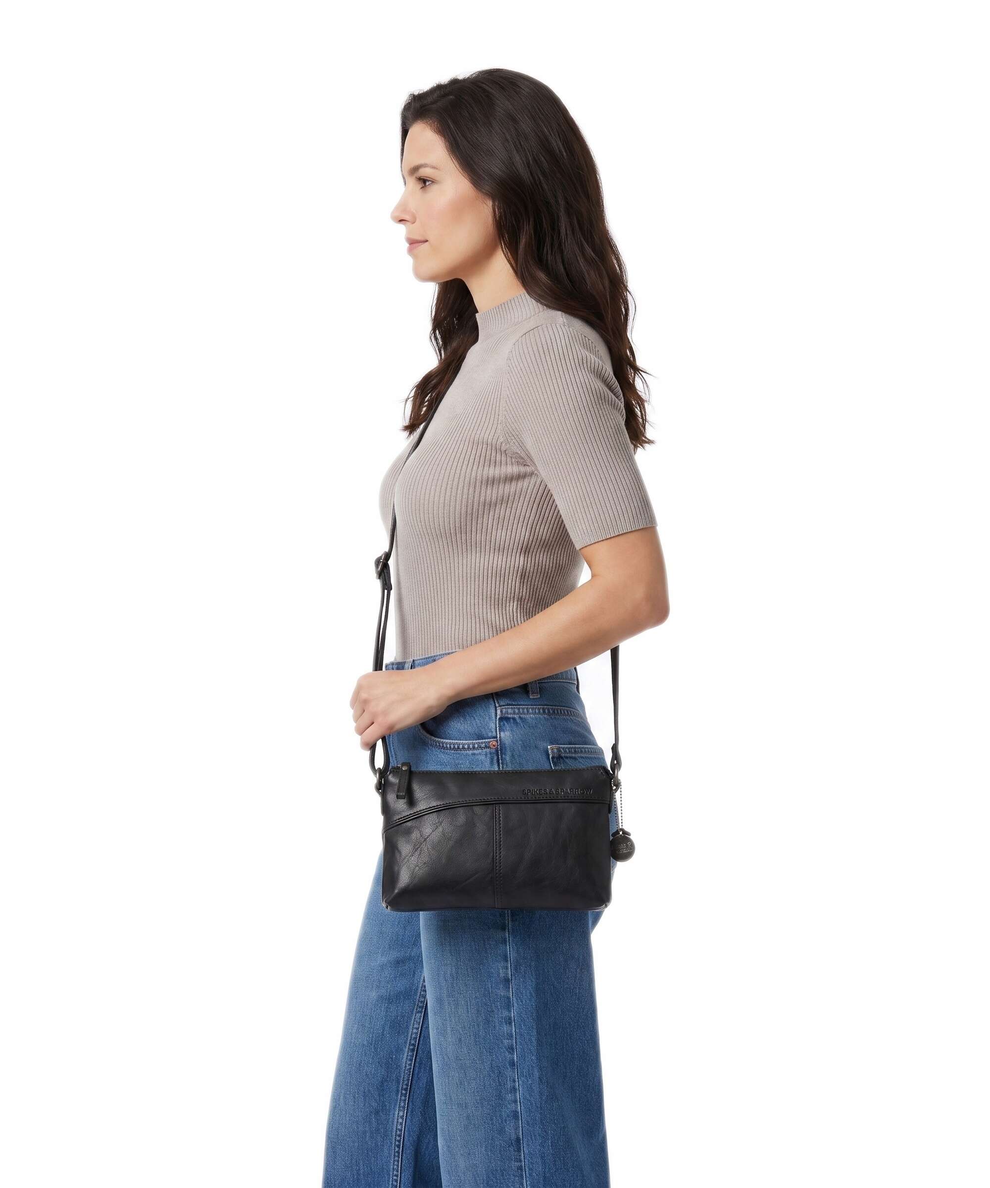 Spikes & Sparrow Bronco Merlin Crossbody bag black