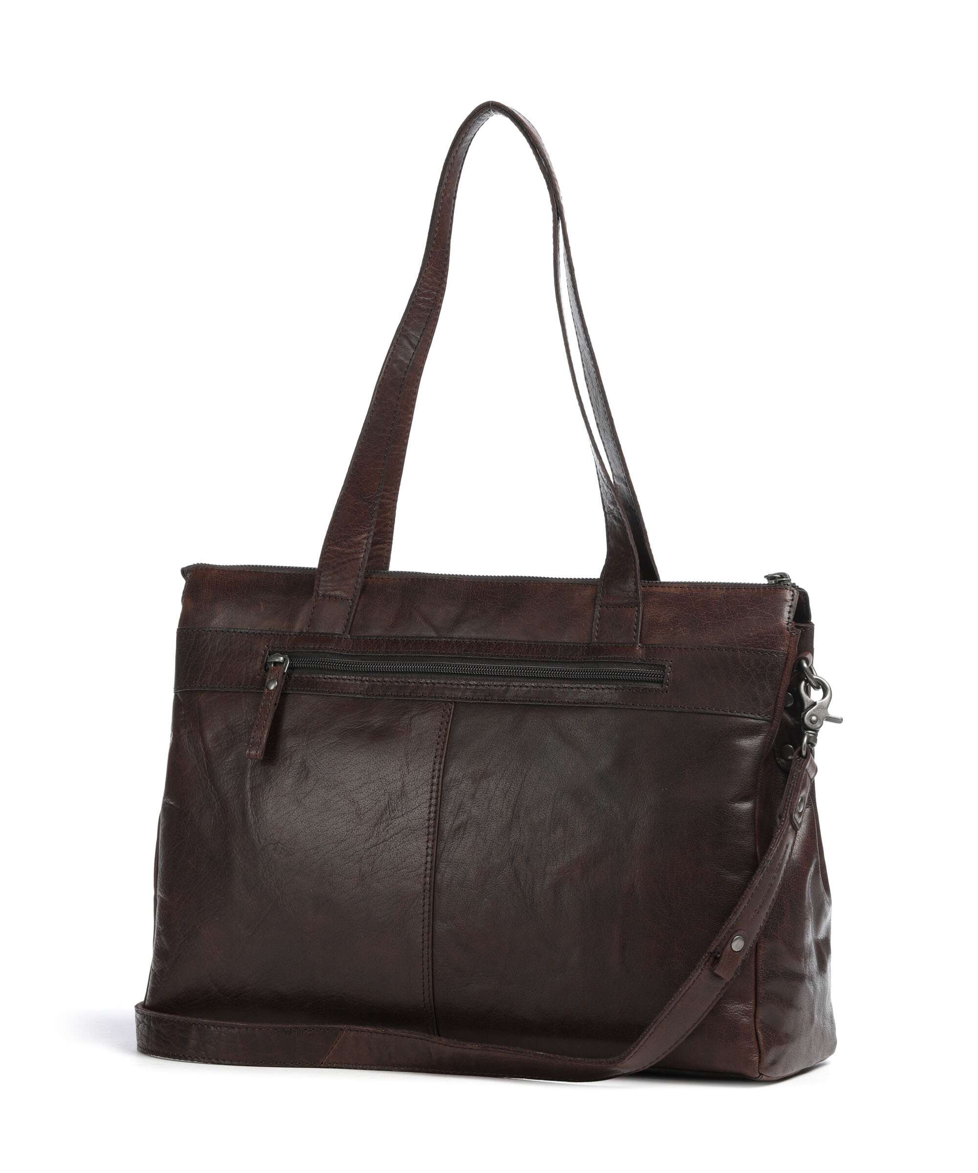 Spikes & Sparrow Bronco Yasmijn Tote bag dark brown