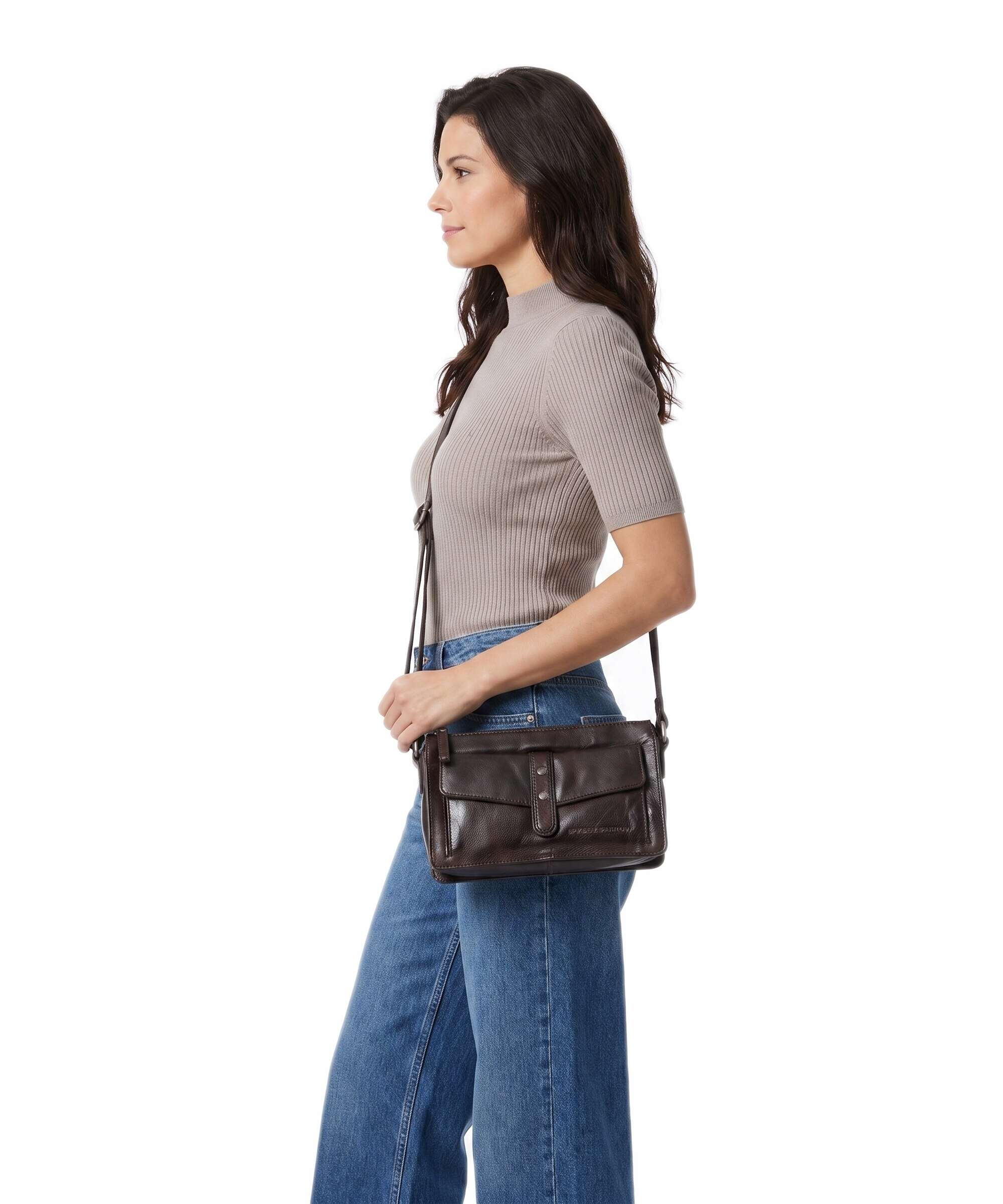 Spikes & Sparrow Apache Maida Crossbody bag dark brown