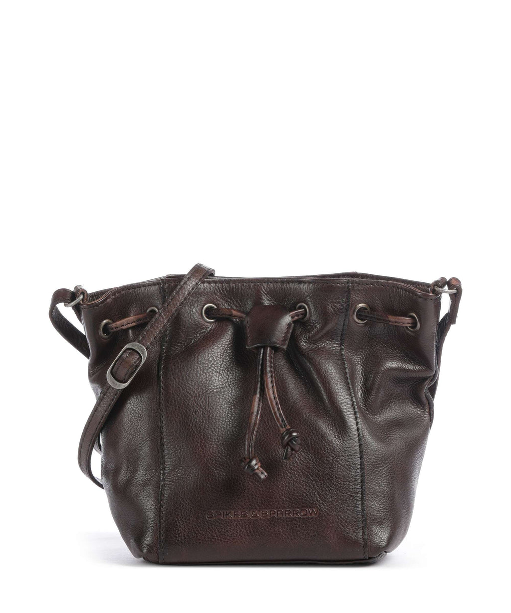 Spikes & Sparrow Apache Nancy Bucket bag dark brown