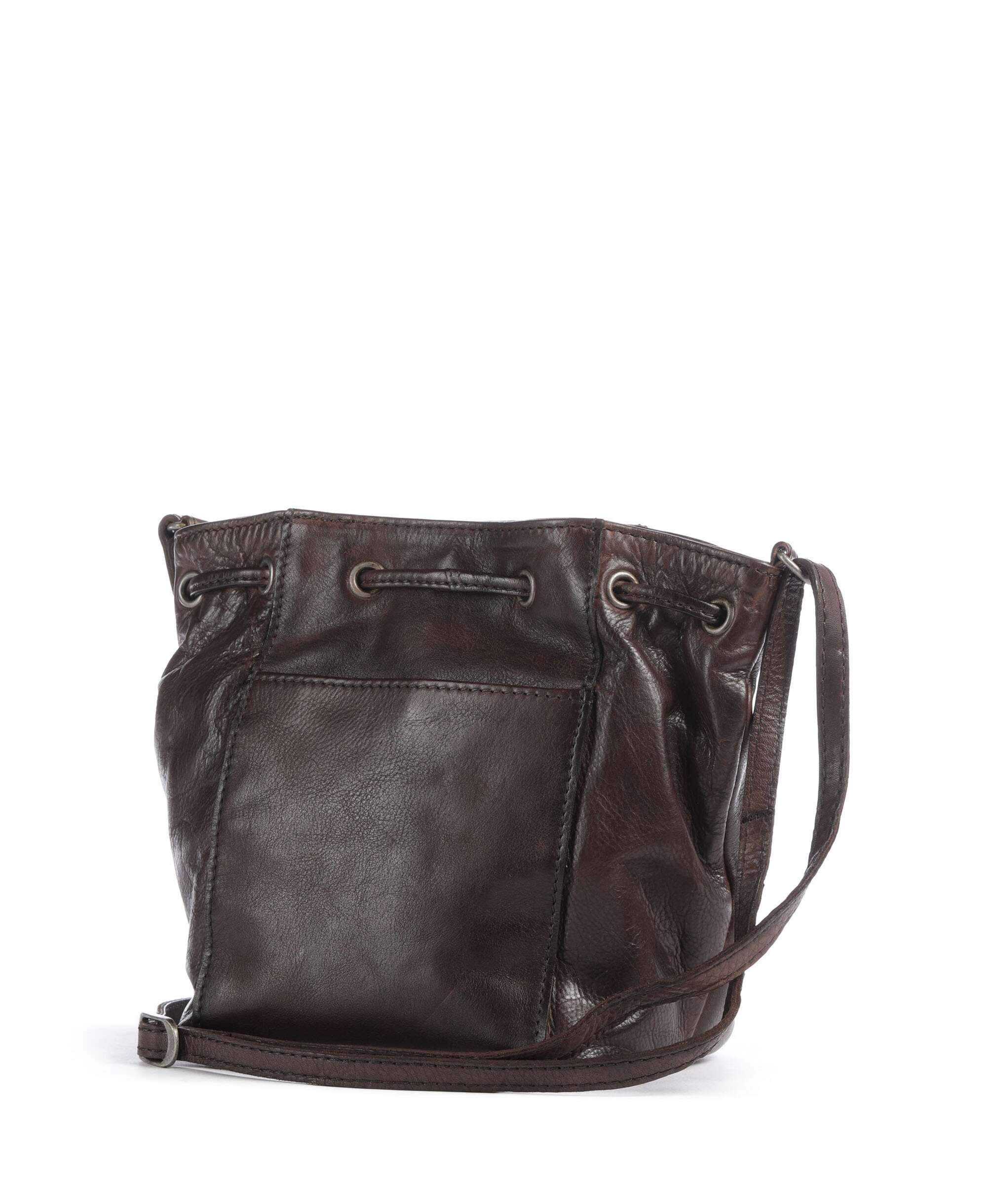Spikes & Sparrow Apache Nancy Bucket bag dark brown