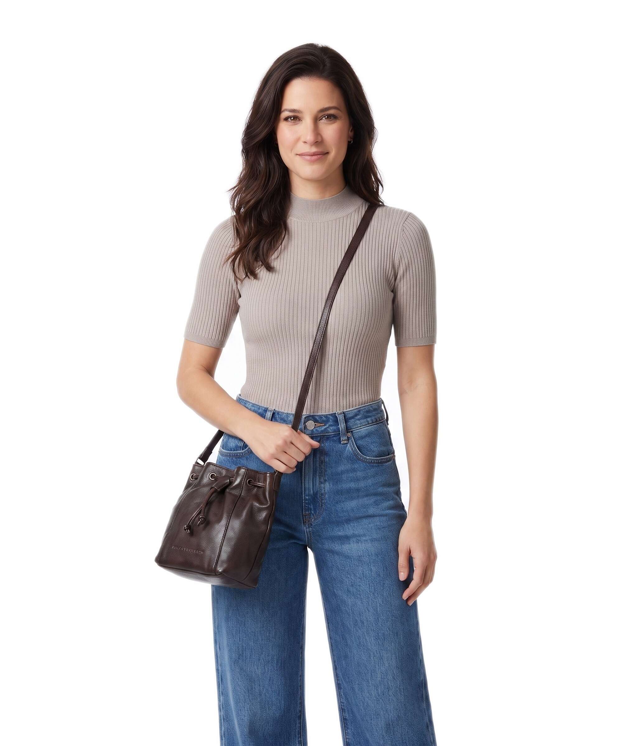 Spikes & Sparrow Apache Nancy Bucket bag dark brown