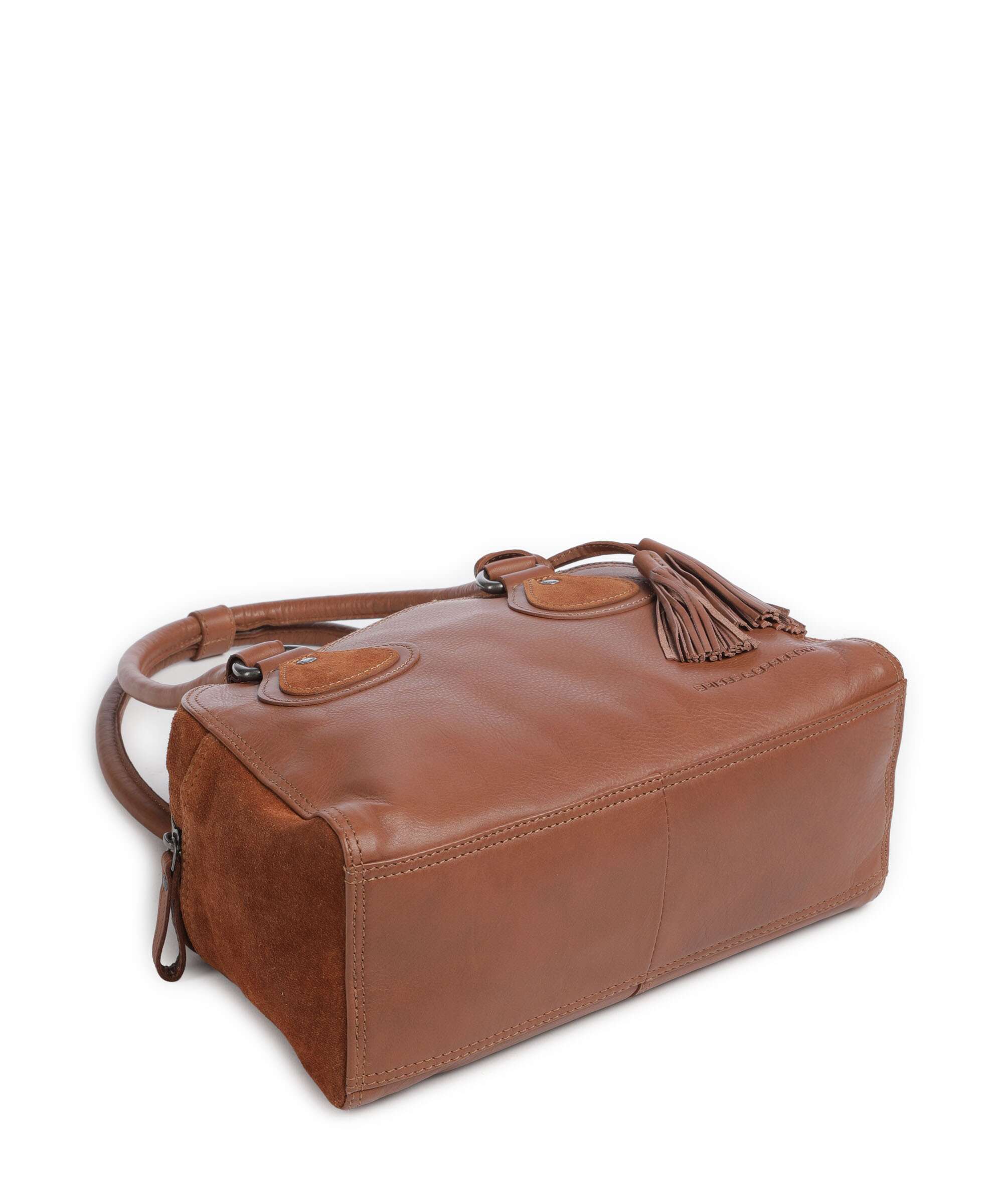 Spikes & Sparrow Suede Mix Sienna Shoulder bag mocca