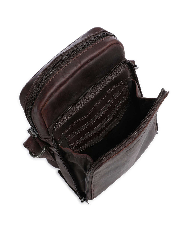 The Chesterfield Brand Hamilton Crossbody bag dunkelbraun
