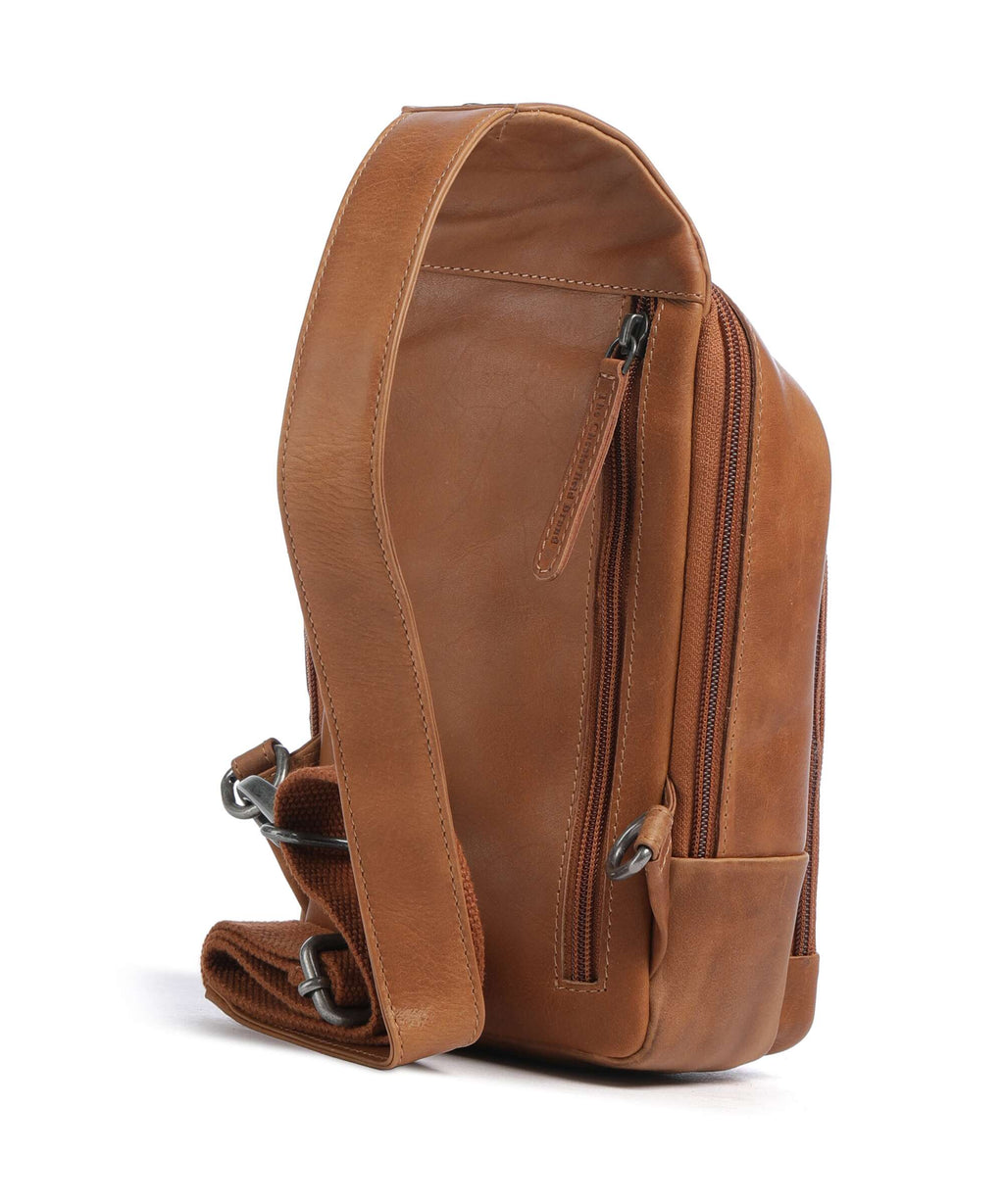 The Chesterfield Brand Wax Pull Up Cow Riga Sling bag cognac