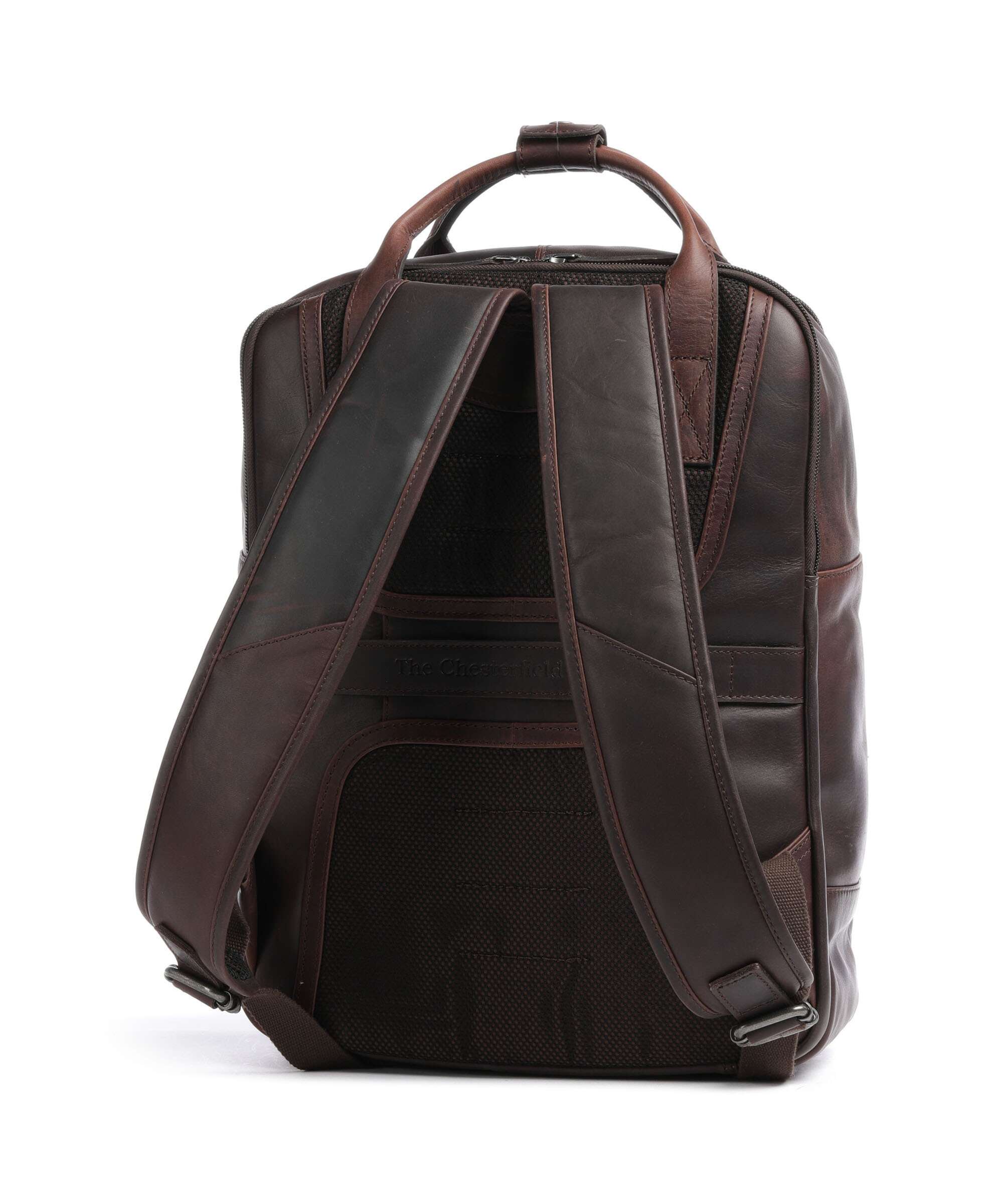 The Chesterfield Brand Cow Wax Pull Up Caicos Backpack brown