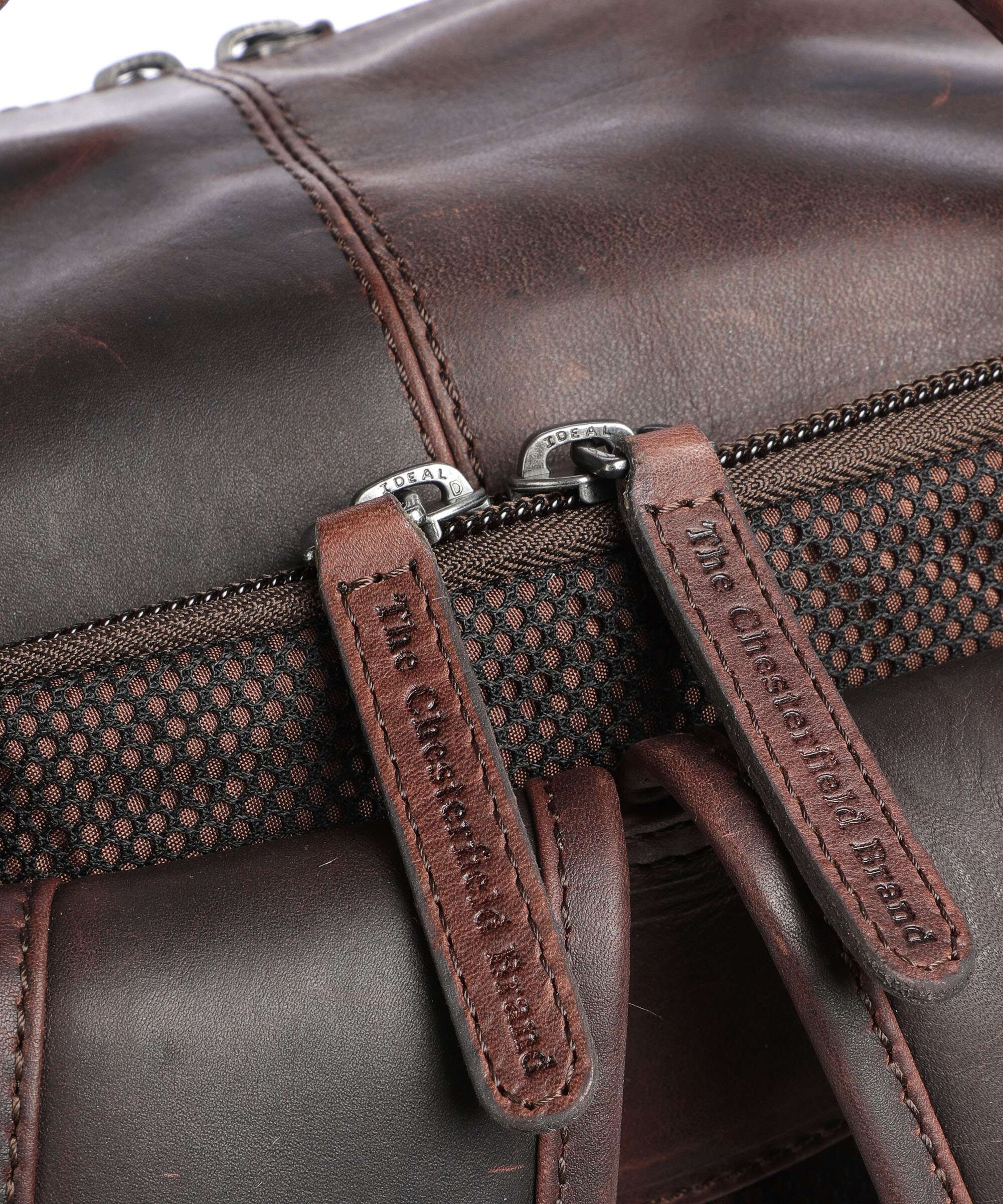 The Chesterfield Brand Cow Wax Pull Up Caicos Backpack brown
