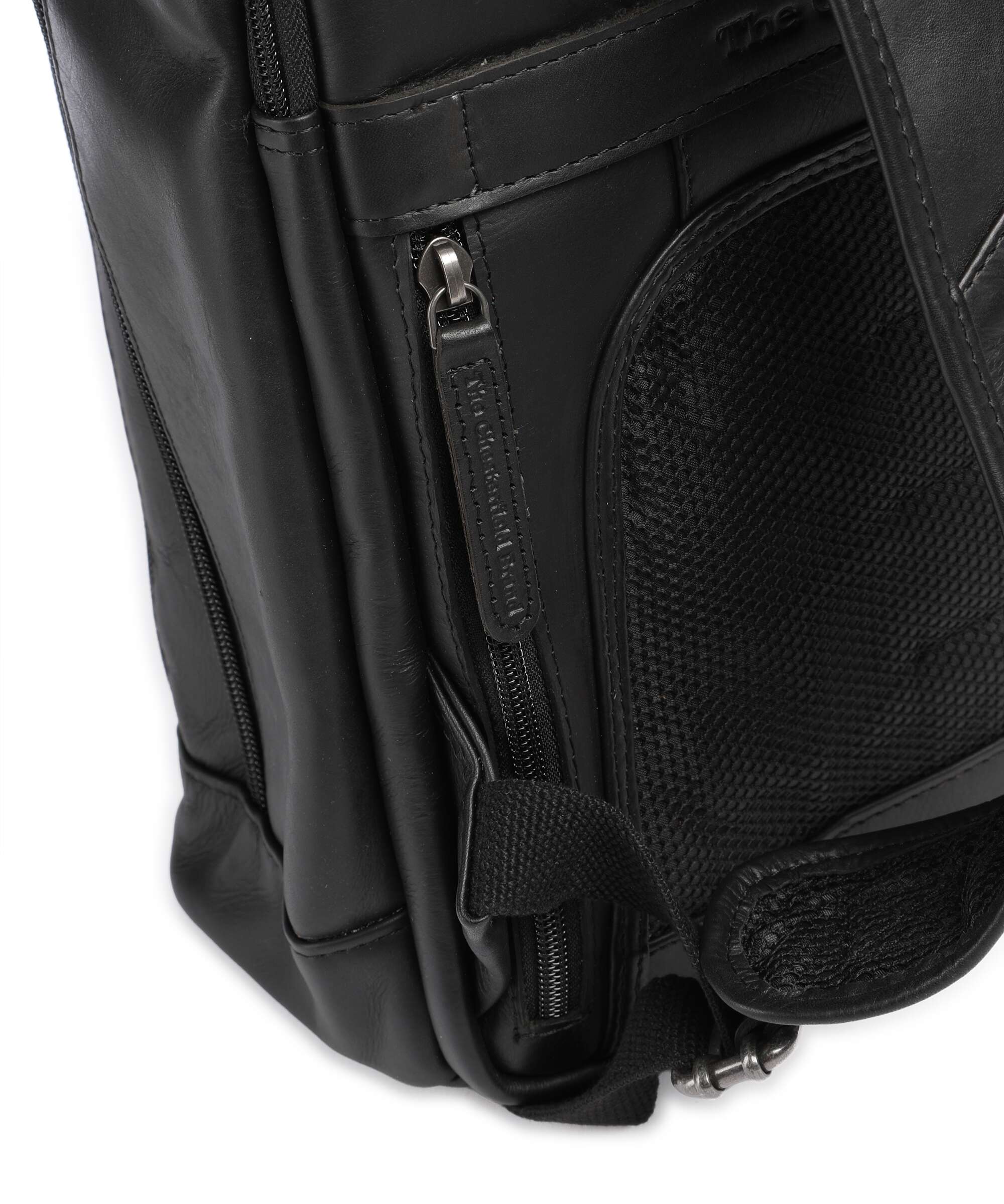 The Chesterfield Brand Cow Wax Pull Up Detroit Backpack black