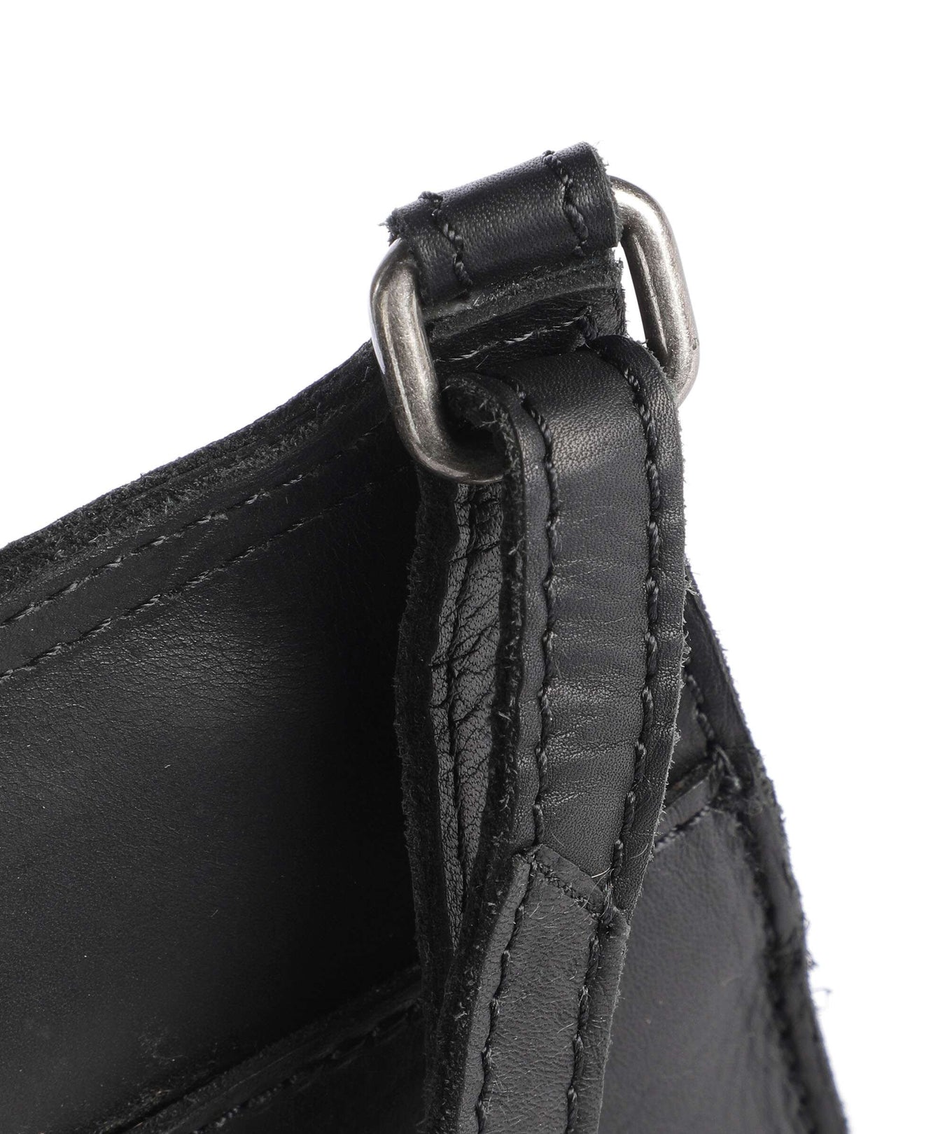 The Chesterfield Brand Cow Wax Pull Up Nebra Phone bag black