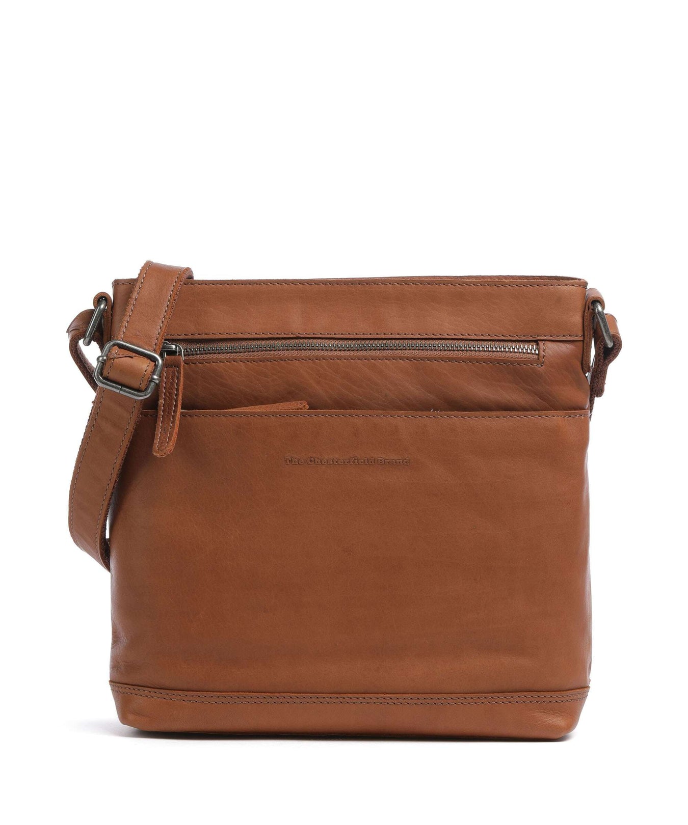 The Chesterfield Brand Cow Wax Pull Up Almeria Crossbody bag cognac