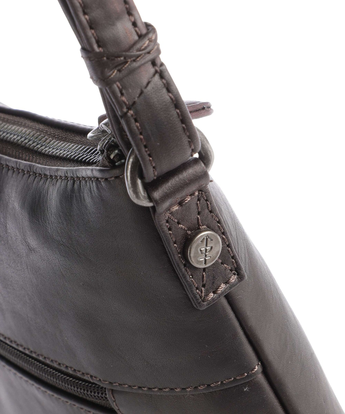 The Chesterfield Brand Cow Wax Pull Up Redding Crossbody bag brown