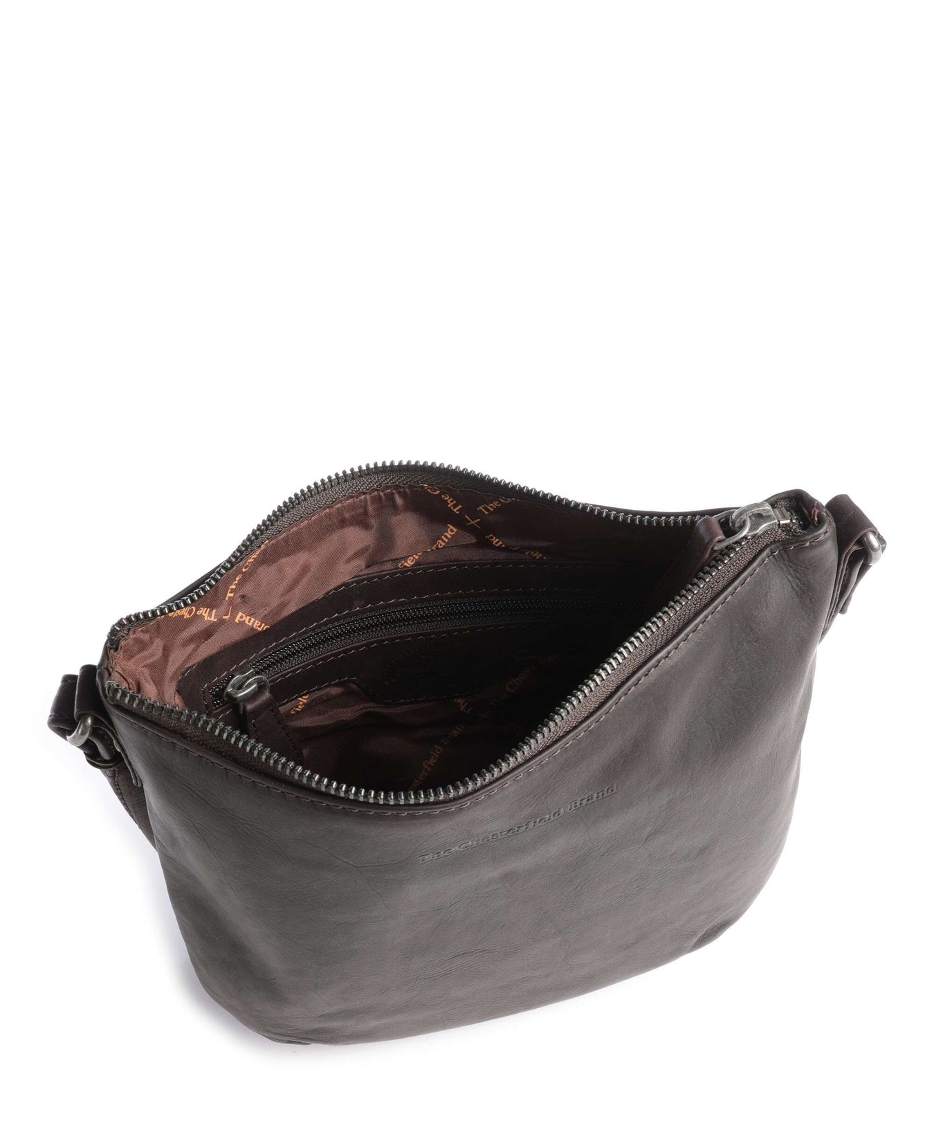 The Chesterfield Brand Cow Wax Pull Up Redding Crossbody bag brown