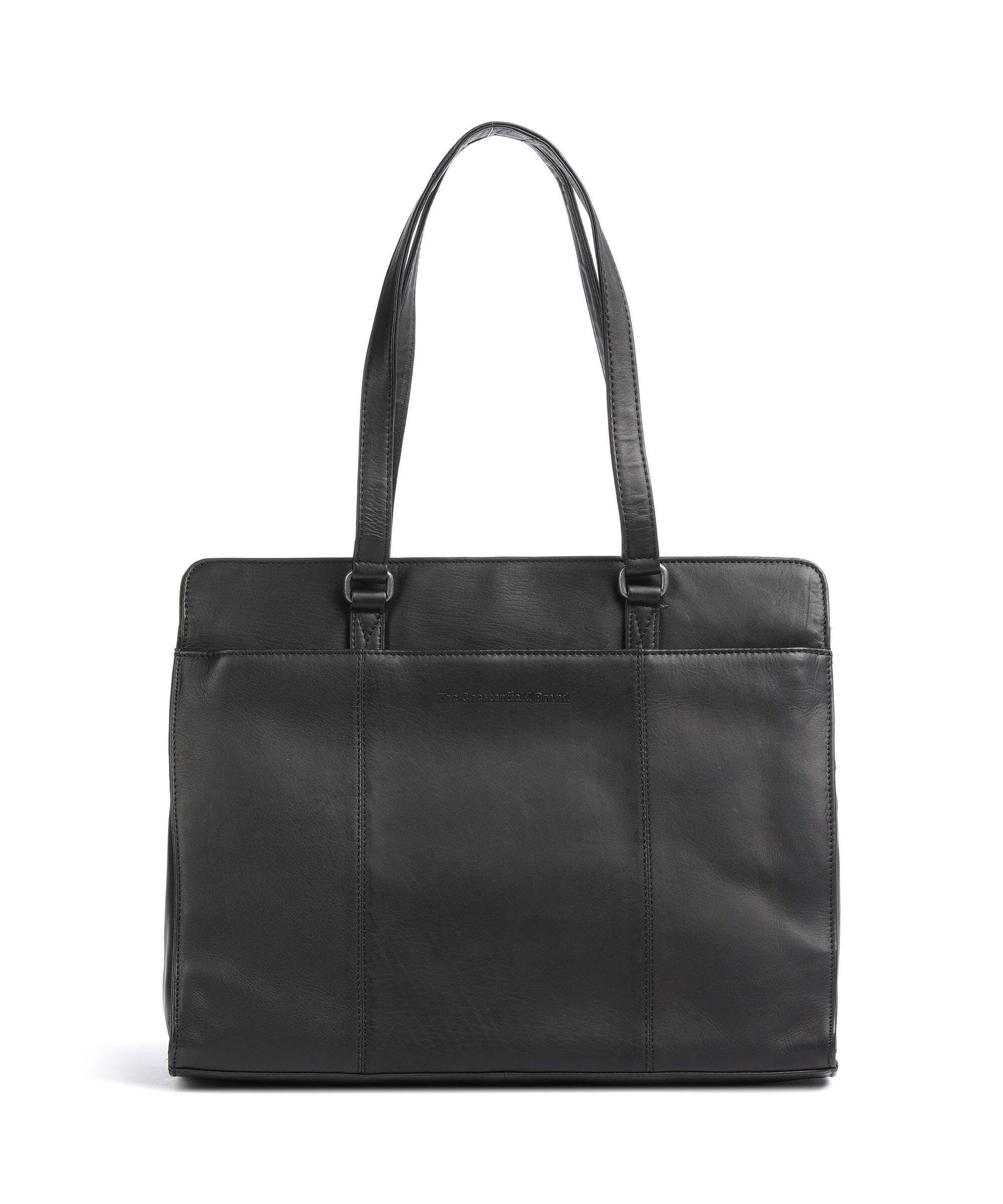 The Chesterfield Brand Wax Pull Up Cow Fidenza Tote bag black