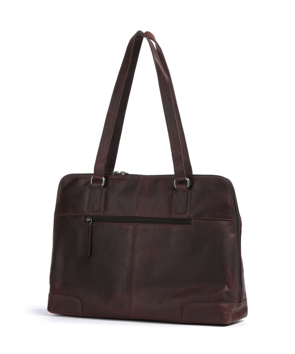 The Chesterfield Brand Wax Pull Up Cow Branson Shoulder bag brown