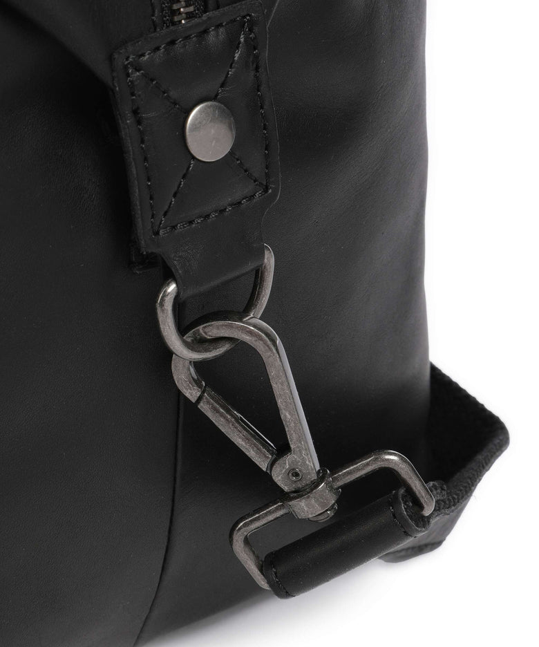 The Chesterfield Brand Cow Wax Pull Up Conor Weekend bag black