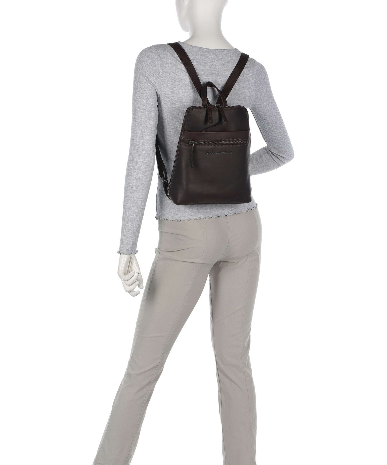 The Chesterfield Brand Cow Wax Pull Up Linford Backpack brown