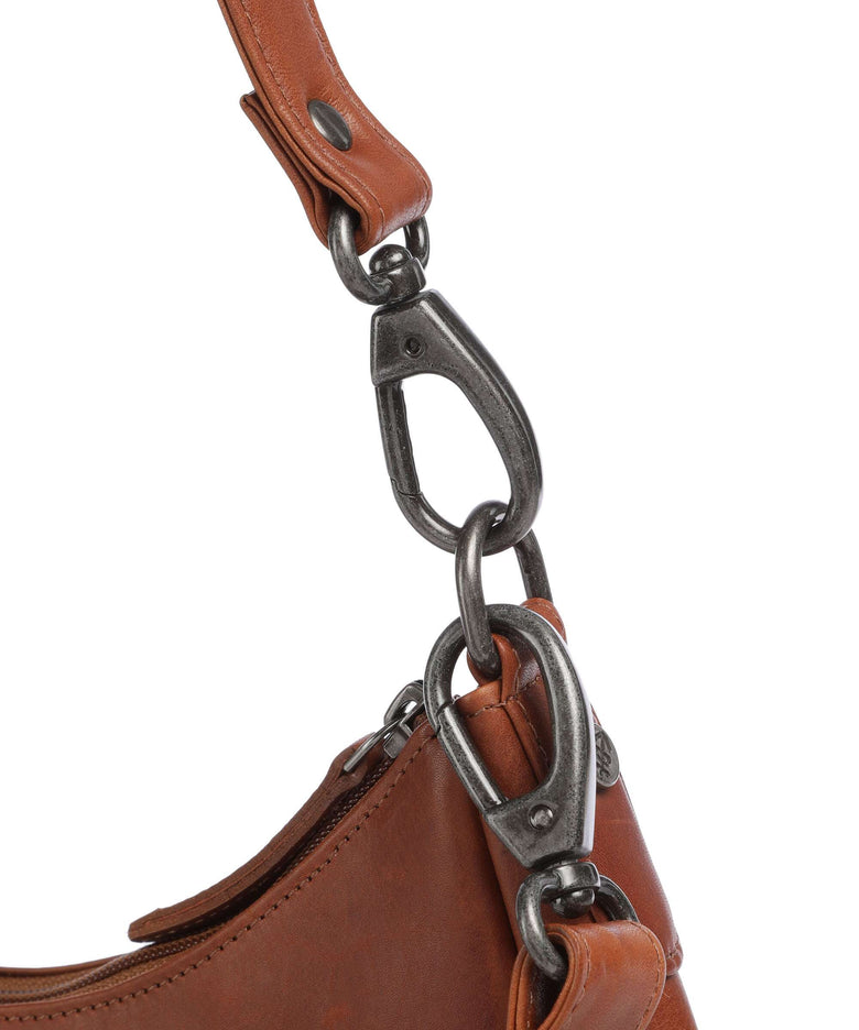 The Chesterfield Brand Cow Wax Pull Up Alexandria Shoulder bag cognac