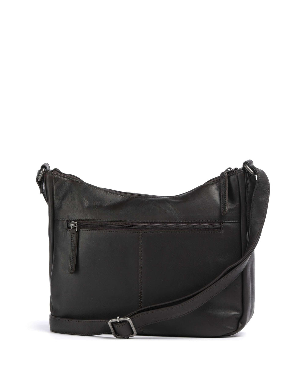 The Chesterfield Brand Cow Wax Pull Up Loraine Crossbody bag brown