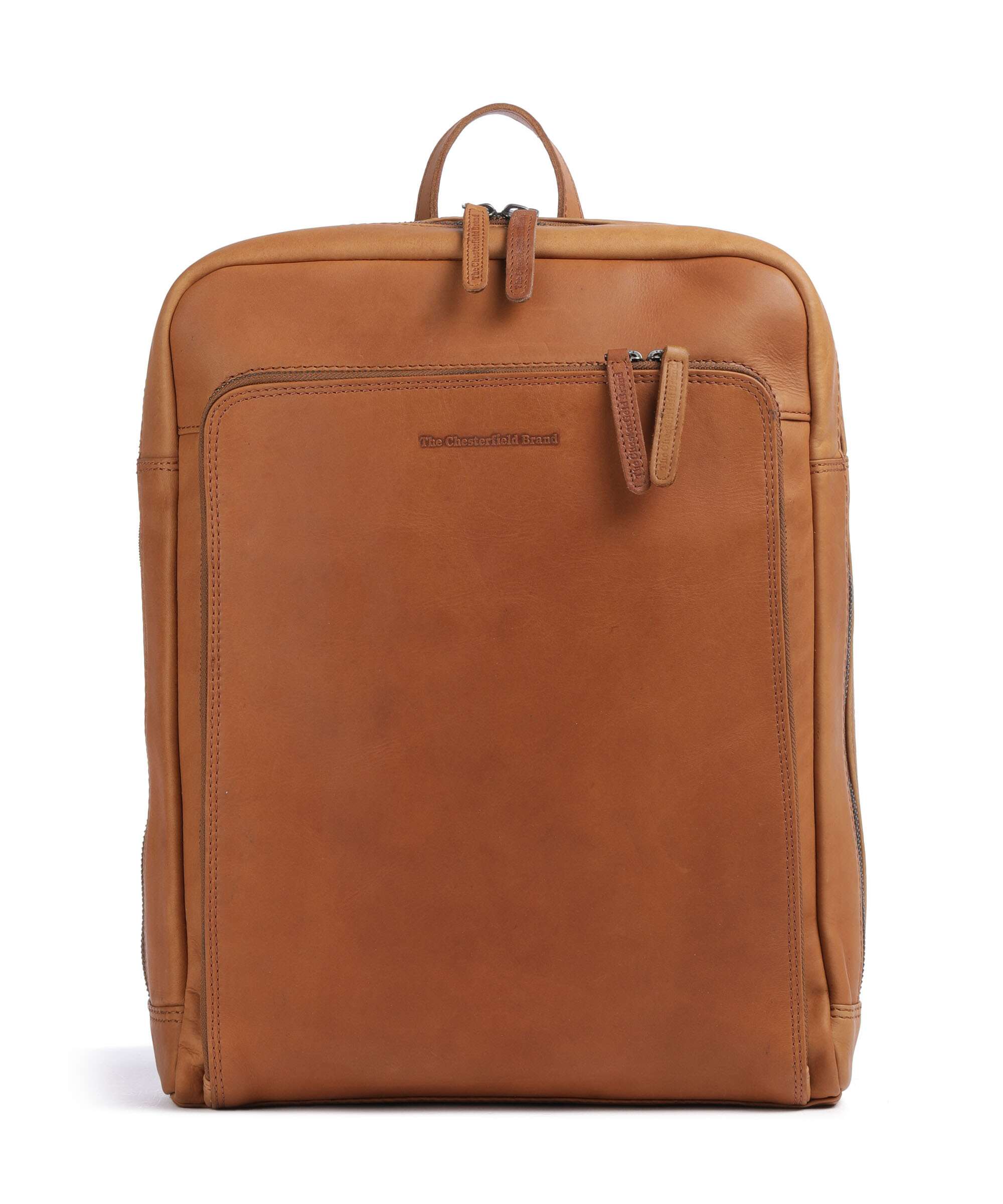 The Chesterfield Brand Cow Wax Pull Up Jasper Backpack cognac