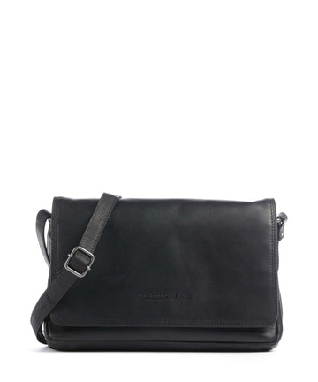 The Chesterfield Brand Wax Pull Up Cow Laverton Taška cez rameno black