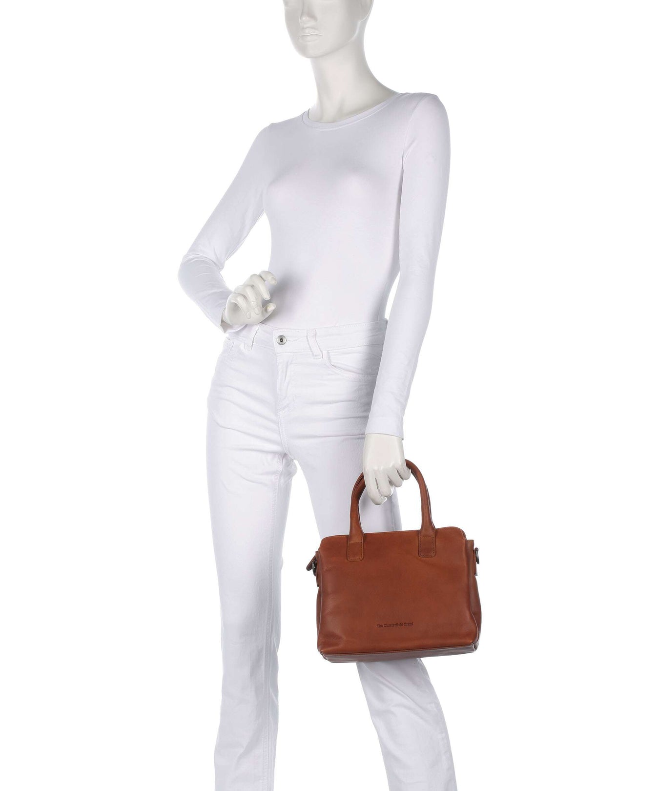 The Chesterfield Brand Wax Pull Up Cow Hermosa Handbag cognac