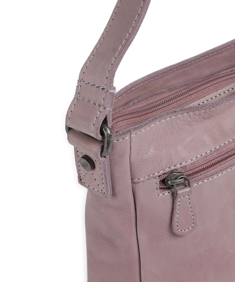 The Chesterfield Brand Washed Waxed Cow Aston Crossbody bag lavender lila