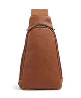 The Chesterfield Brand Wax Pull Up Cow Bowey Taška typu sling cognac