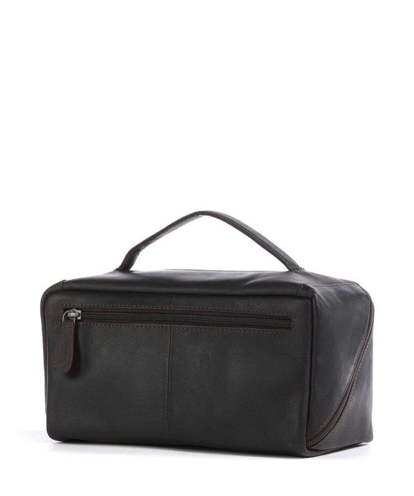 The Chesterfield Brand Wax Pull Up Cow Elmia Toiletry bag brown